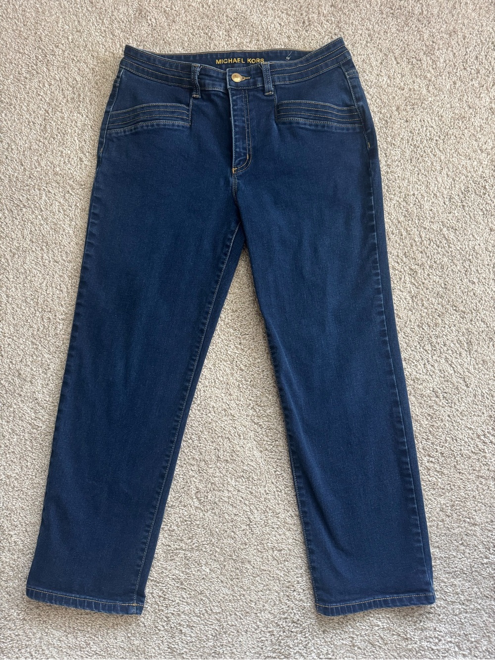 Michael Kors Women’s Navy Relaxed Straight Jeans